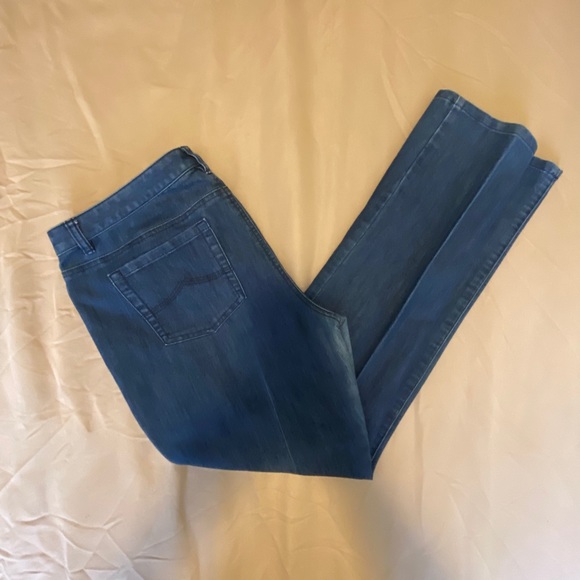 COPY - Michael Michael Kors Blue Jeans Straight Leg Size 14 - Picture 3 of 8